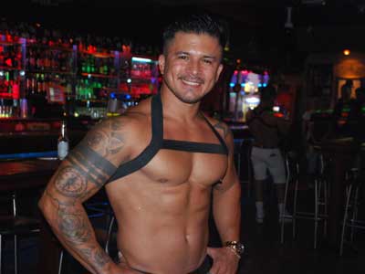 Javi butler in the buff sexy waiter